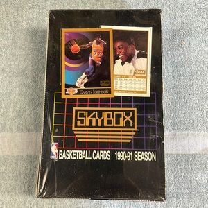 Vintage 1990 1991 season Skybox NBA basketball sealed box unopened card packs